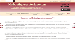 Desktop Screenshot of ma-boutique-esoterique.com